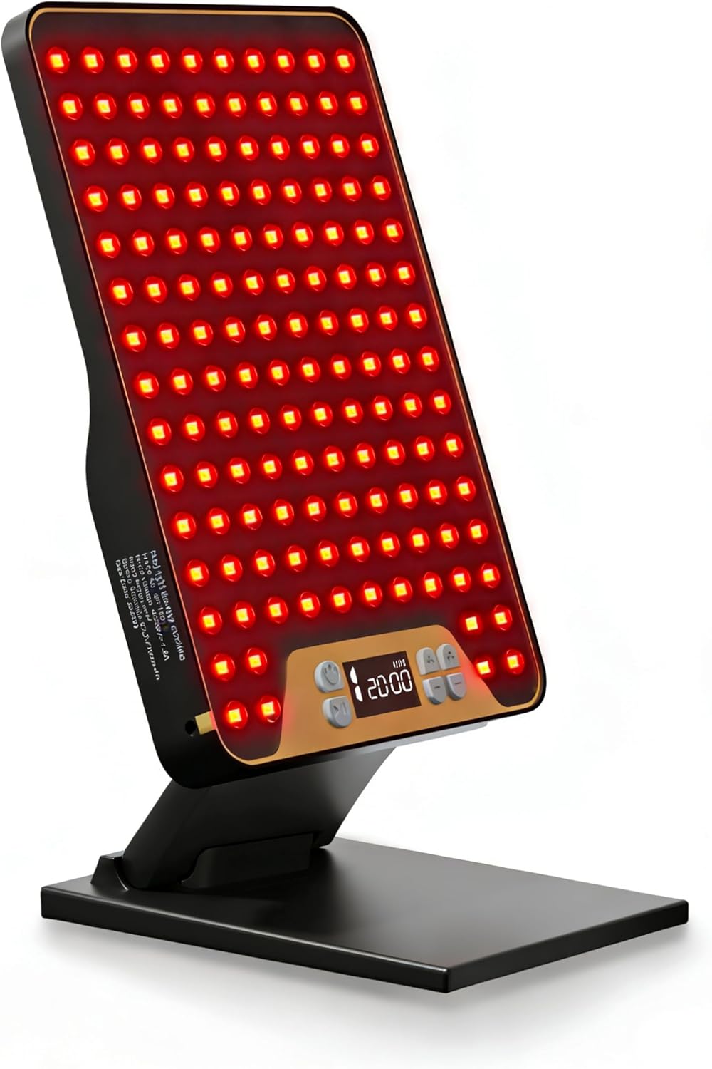 POOKIEGSSRedLight Therapy, Rechargeable InfraredRed Lamp with Triple Chip138LEDs, Adjustable Red Light 630/660 / 850nmDevice with Safety Glasses for Home Office Travel