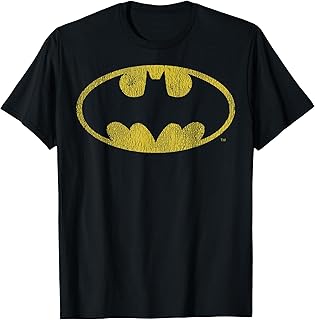 DC Comics Batman Distressed Classic Logo Short Sleeve T-Shirt