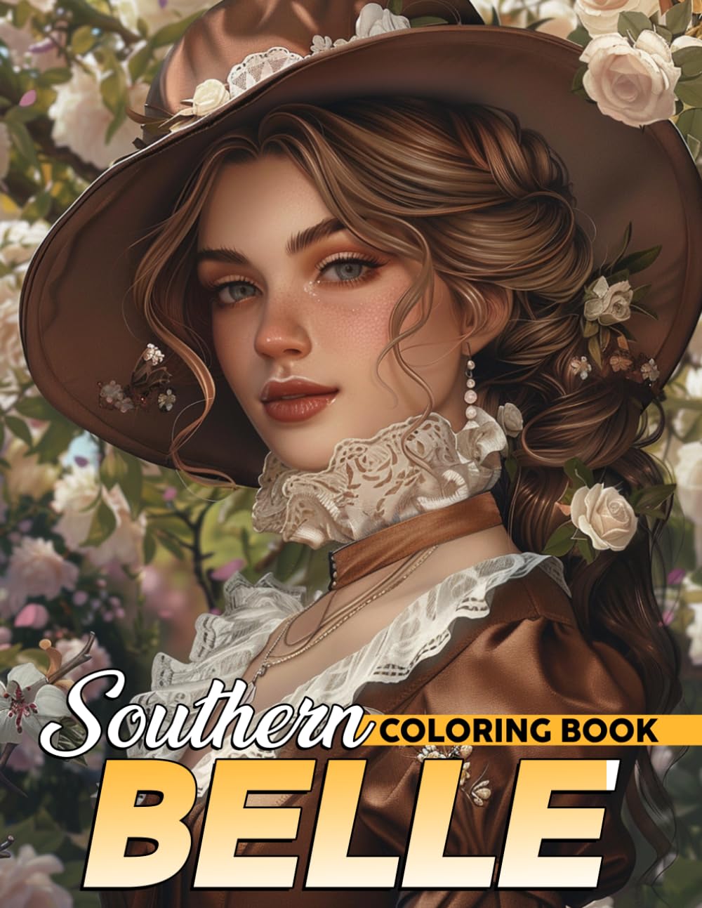 Southern Belle Coloring Book: Vintage Elegance Coloring Pages Featuring Graceful Ladies, Timeless Style and Historic Inspired Portraits for All Ages to Relax and Unwind