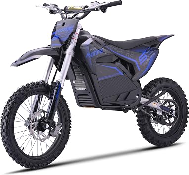 MotoTec 72v Pro Electric Dirt Bike 5000w Lithium Blue