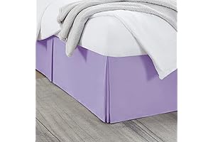 Nestl Lavender Full Bed Skirt: A Pleated Haven of Restful Nights