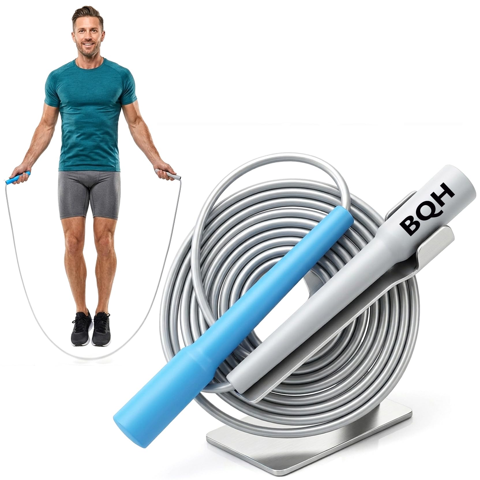 Adjustable Skipping Rope for Men, Women & Kids – Speed Jump Rope for Exercise Workout & Weight Loss-image-15