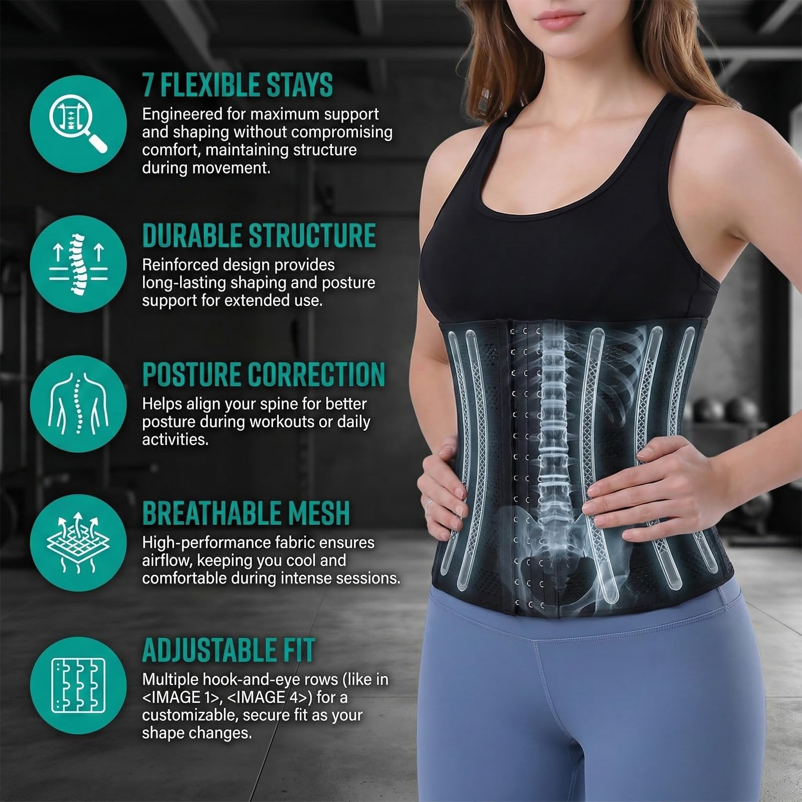 Fascia Addominale Dimagrante Pancia Regolabile, Pancera Dimagrante e Snellente Cintura Pancia, Post-Parto Cintura Modellante, Cintura Pancia Piatta Sport Waist Trainer