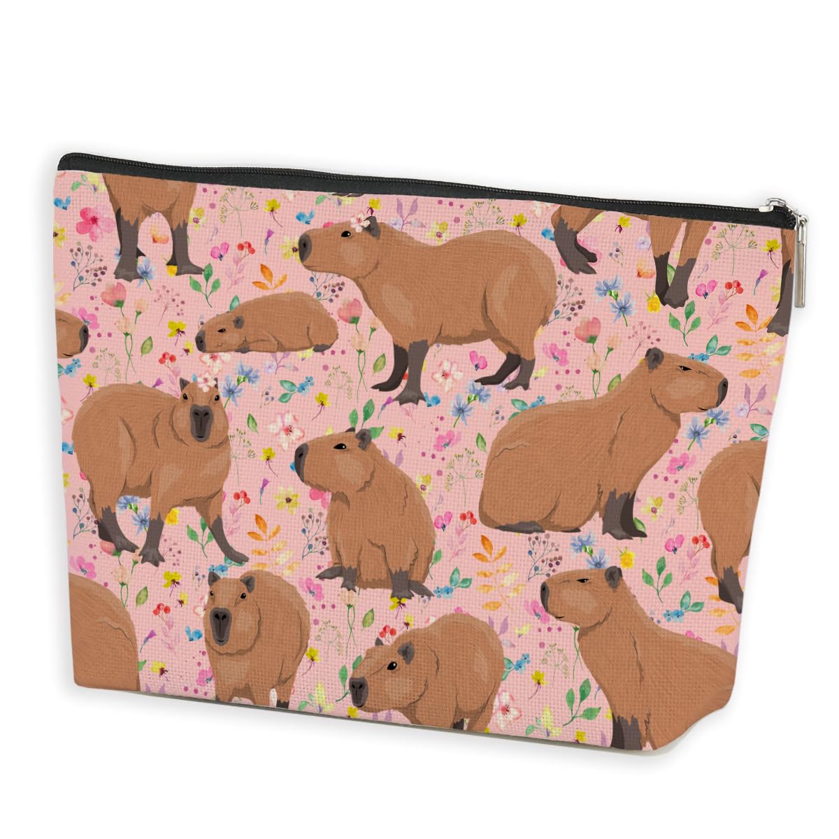 Azteoiz Cute Capybara Makeup Bag Capybara Gifts Cosmetic Bag Animal Lover Gifts for Women Girls Capybara Lovers Daughter Friends Wife Capybara Stuff