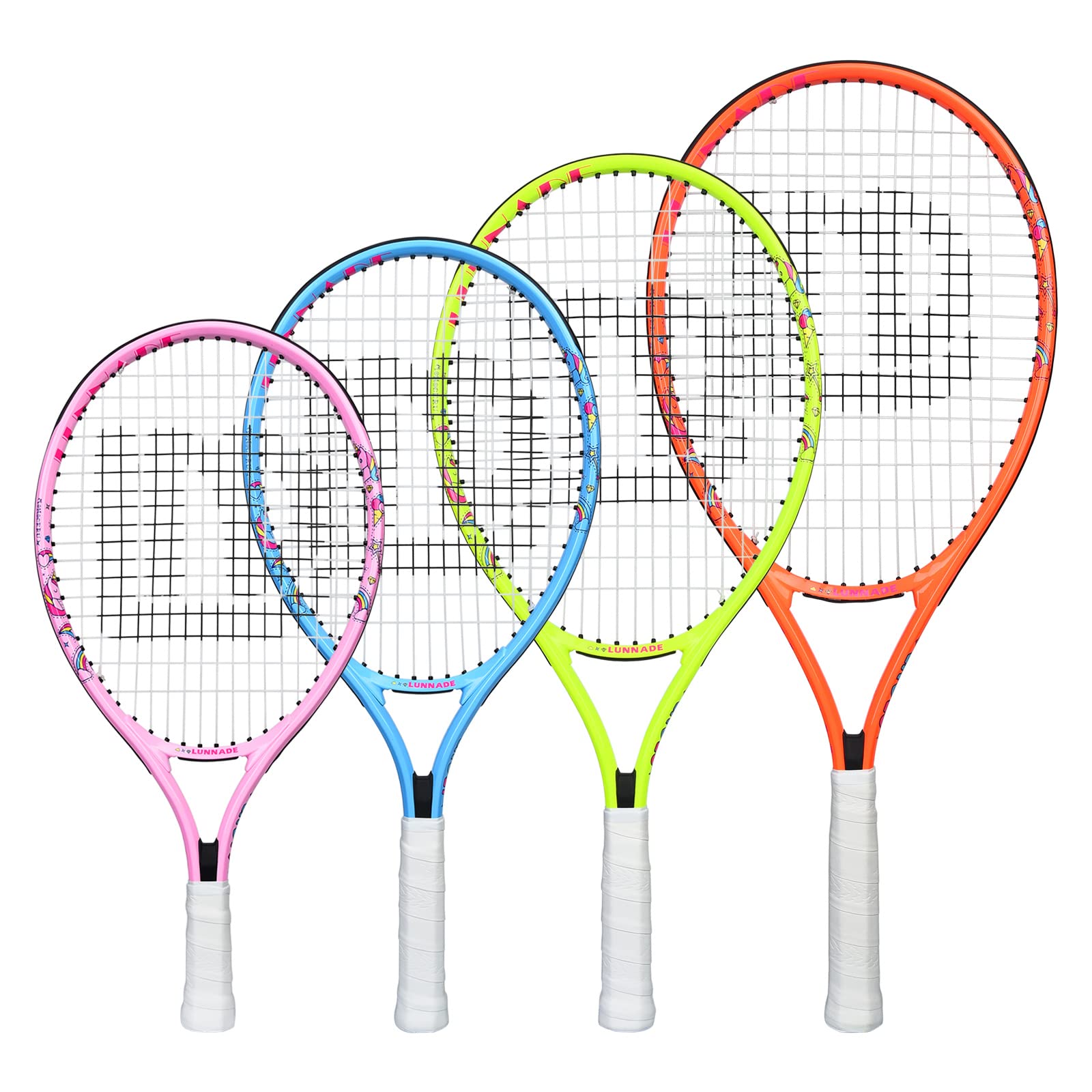 Racchetta da tennis per bambini Junior, 19/21/23/25 pollici, racchetta da tennis con custodia, adatta per principianti ragazzi e ragazze, età 3-12