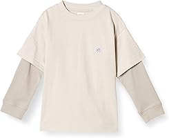[ルック バイ ビームス ミニ] レイヤード ロングスリーブ Tシャツ