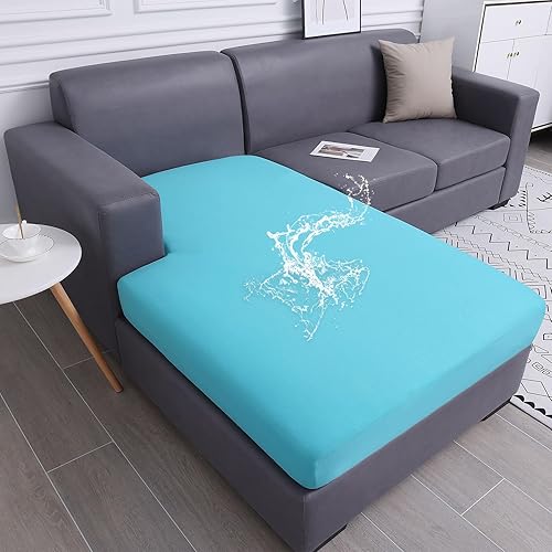 hyha Fundas impermeables para cojines de sofá, fundas lavables para sofá seccional, fundas para sofá chaise en forma de L para sofá seccional,