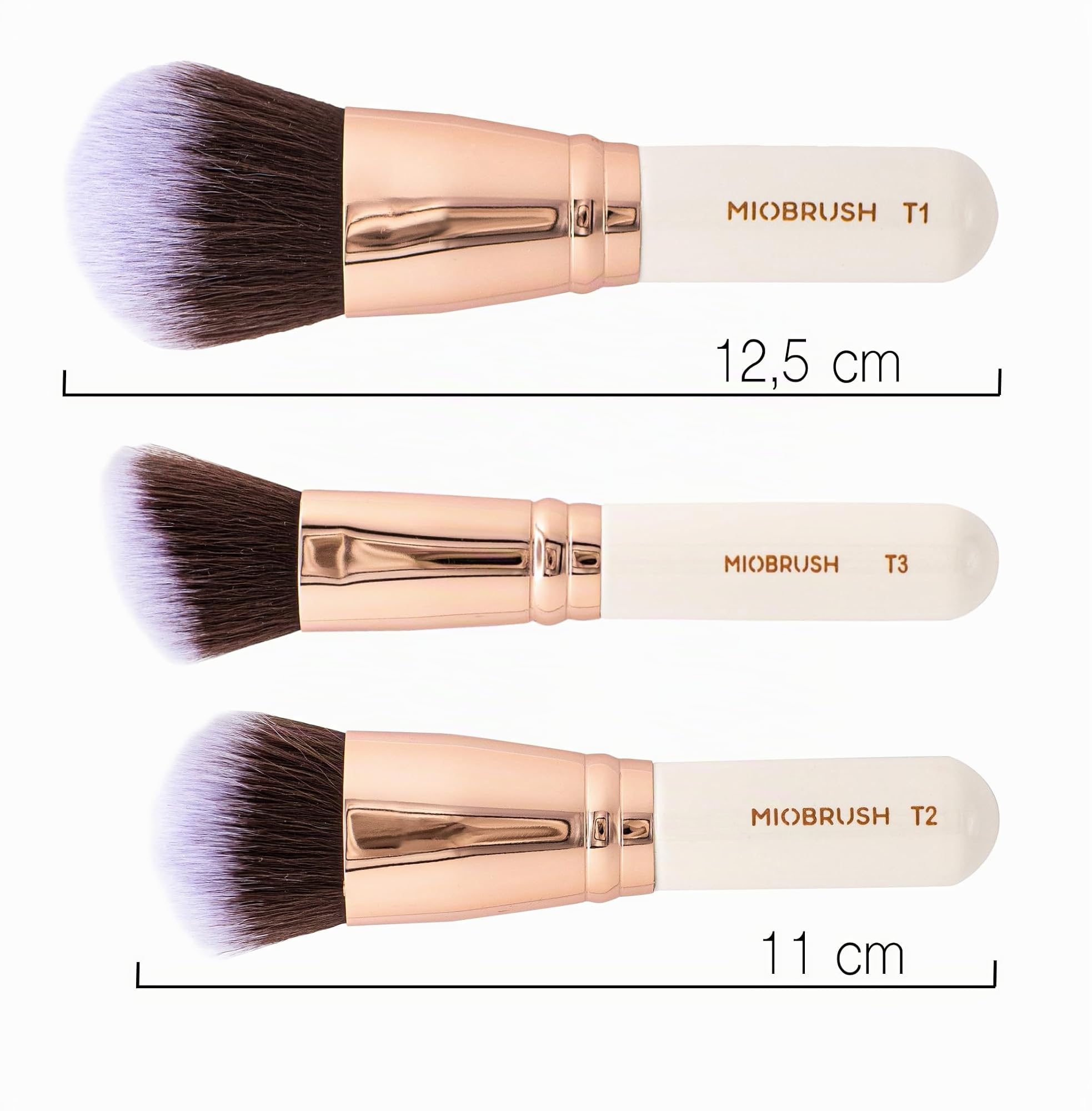 Set 9 Pennelli Make Up con Custodia Portatile e Pulitore Pennelli Solido 50 g con Olio di Cocco