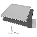 Draven® Reversible Interlocking Foam Exercise Mat – 107cm x 107cm | Puzzle Tiles for Gym, Home Workouts, Yoga, Kabaddi & Kids Play Area | Anti-Slip Floor Protection Mat Grey & Black (25mm - 4Pcs) gallery image