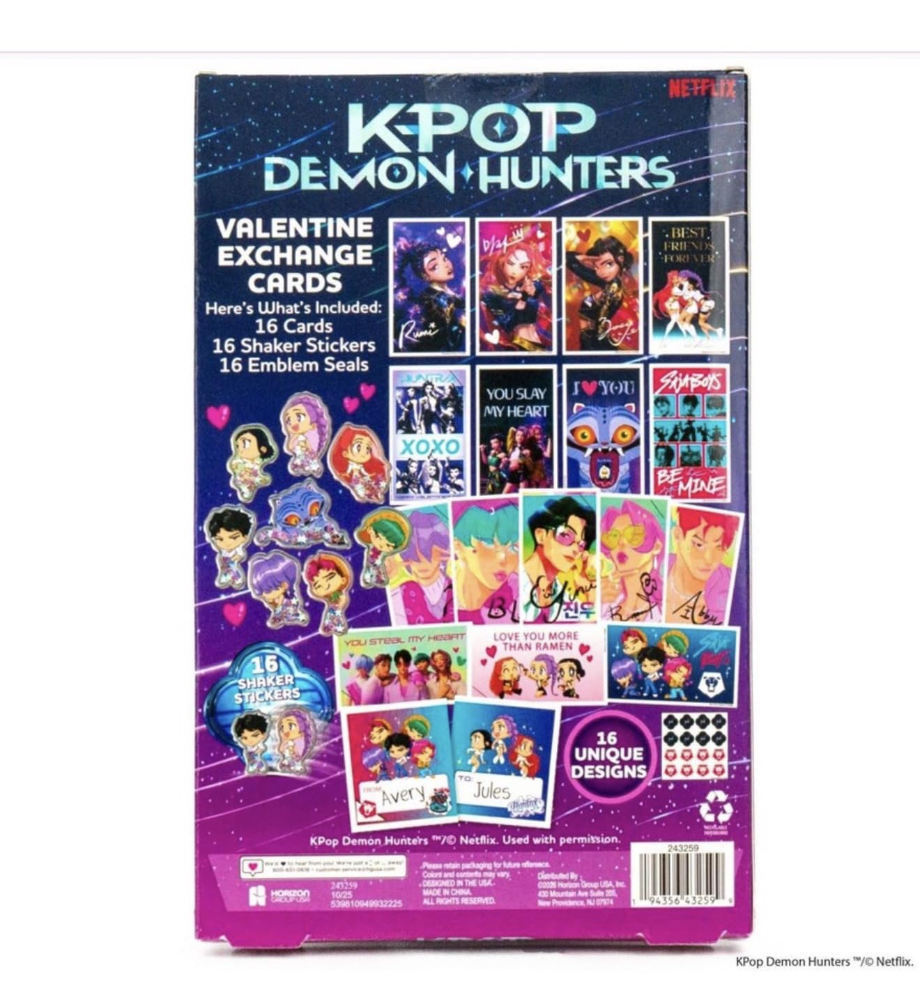 Amazon.co.jp: Kpop デーモンハンター バレンタインデーカードと