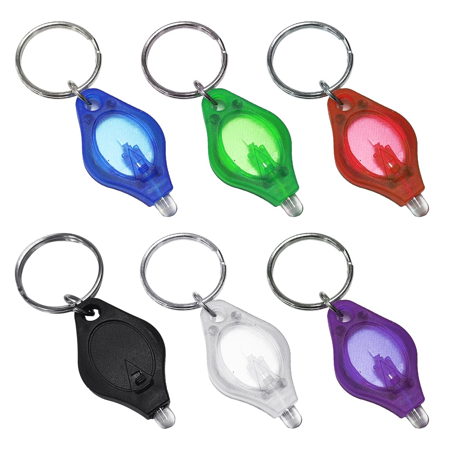 OAAO 6 Pieces Mini Keychain, Flashlight Keychain, Portable Battery Flashlight, Multi-Purpose Portable Flashlight, Emergency Lighting