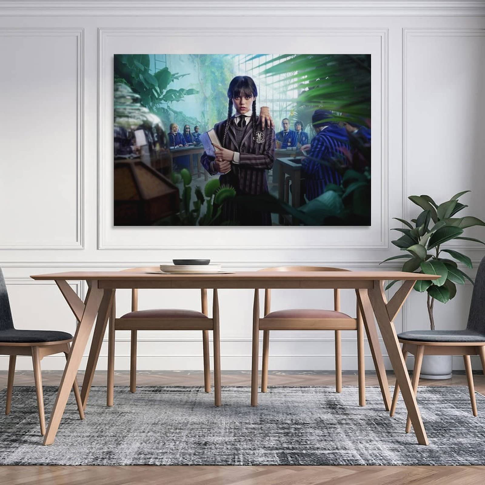 Poster Mercredi Sur Toile – Décoration Murale – 30x45 Cm – Style Classique Moderne – Sans Cadre