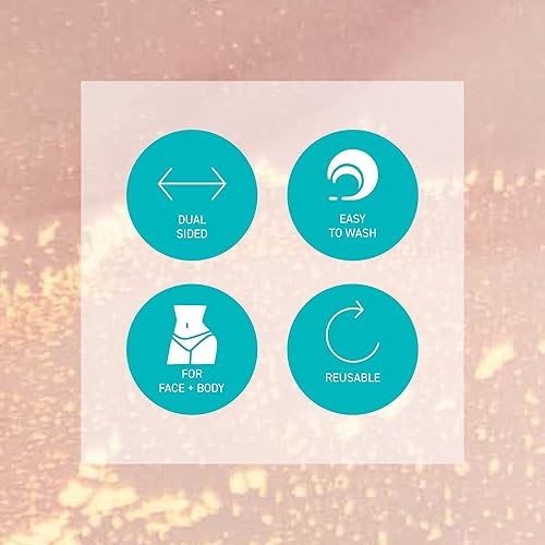 Miniatura 5 de Vita Liberata Manopla autobronceadora de terciopelo de lujo de doble cara, diseñada para uso facial y corporal, aplicación mezclada sin rayas,