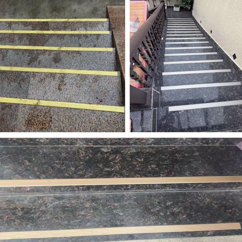 90cm Perfil De Borde De Escalera Aluminio Antideslizante Perfil De Protección Para Borde De Escalón Forma De L Perfil Angular Perfil Para Cantos Escalera