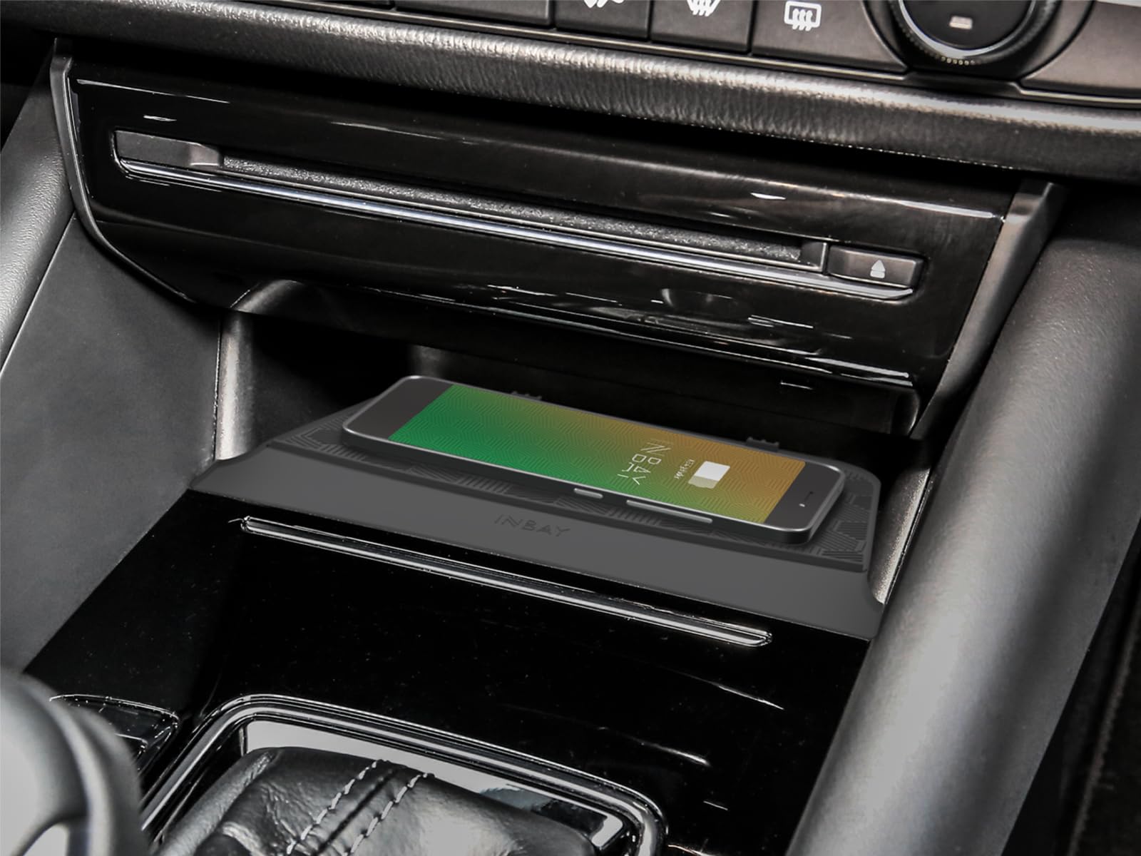INBAY 15W Handyhalterung Auto Ablagefach Induktiv/Kabellos passend für Mazda 6 (GJ) - Autohalterung Zubehör Innenraum - Qi