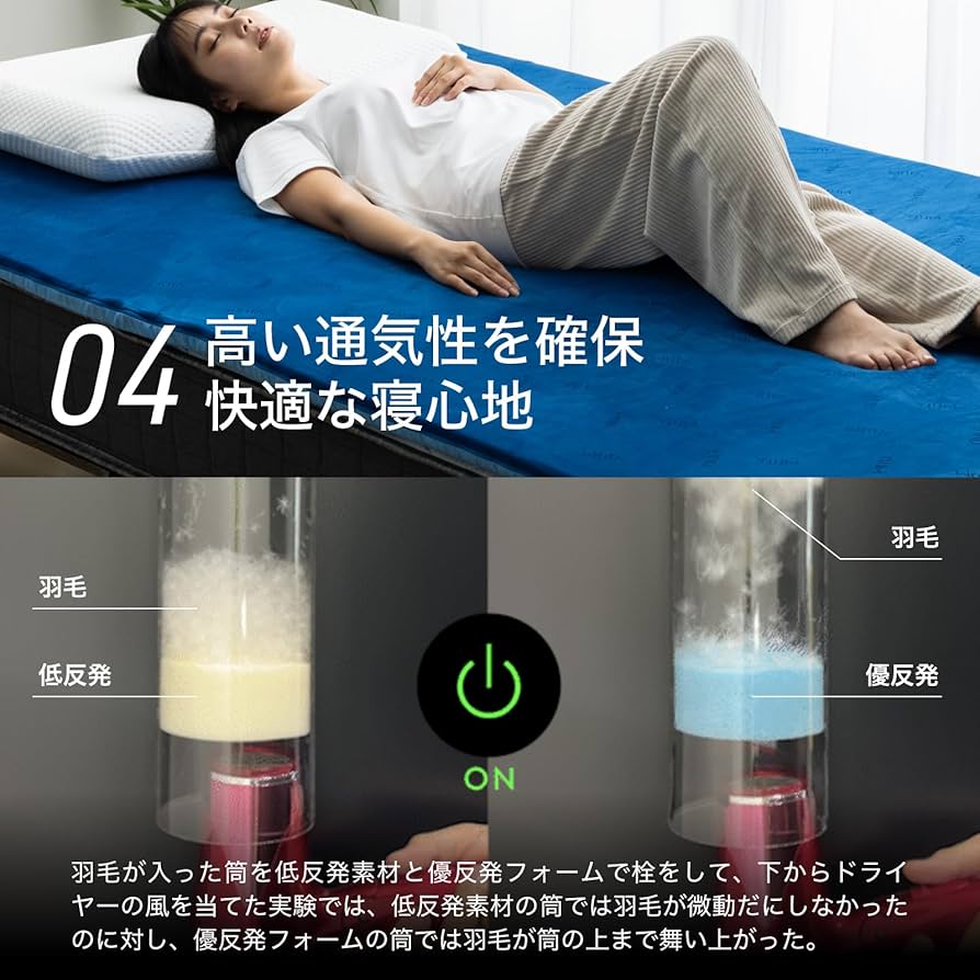 MLILY マットレス ダブル 優反発 厚さ11cm Amazon.co.jp: エムリリー 優反発 マットレス ダブル 厚さ11cm【公式