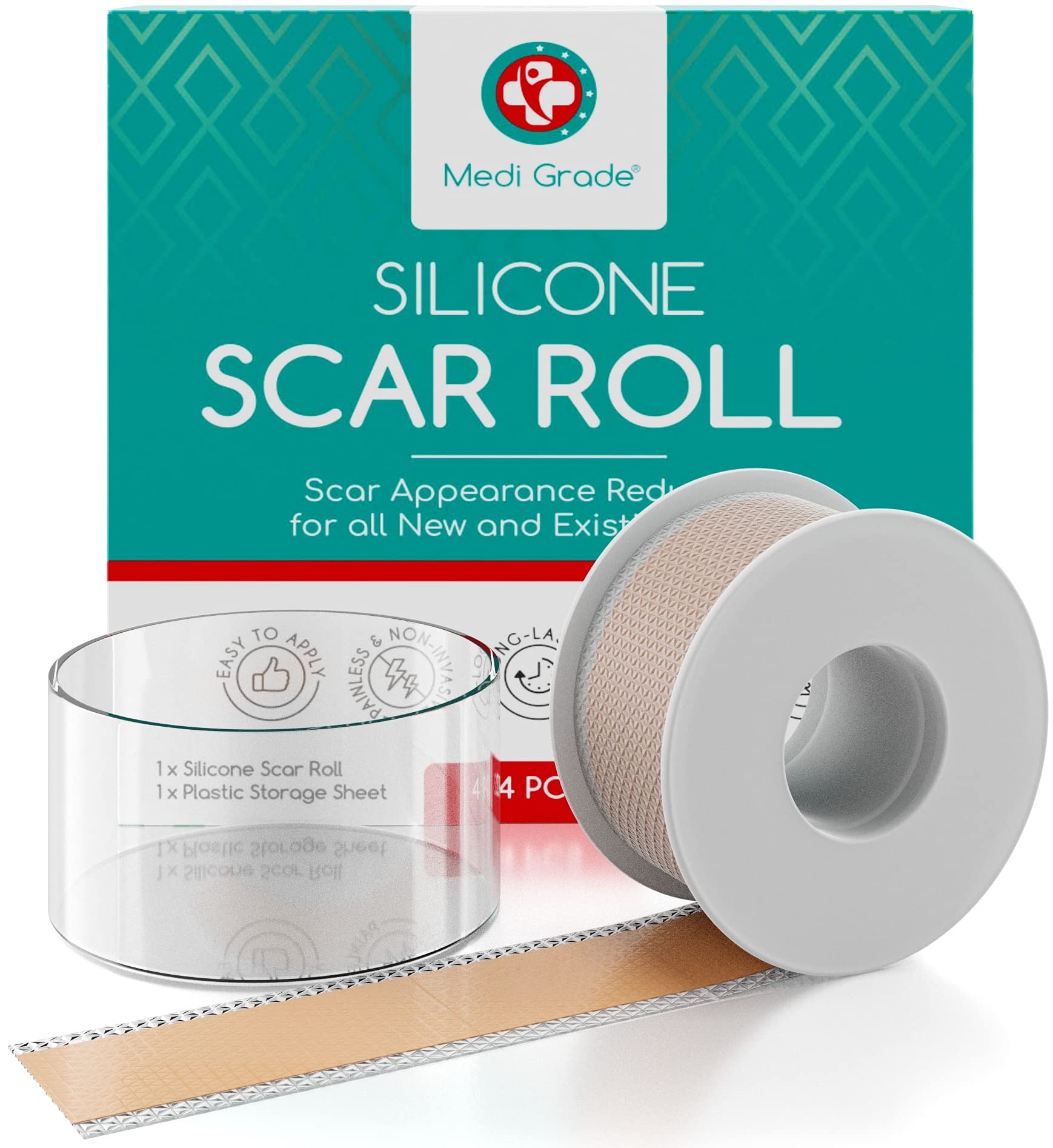 Silicone Scar Roll [2 Meters], Medi Grade Reusable Scar Removal Sheets