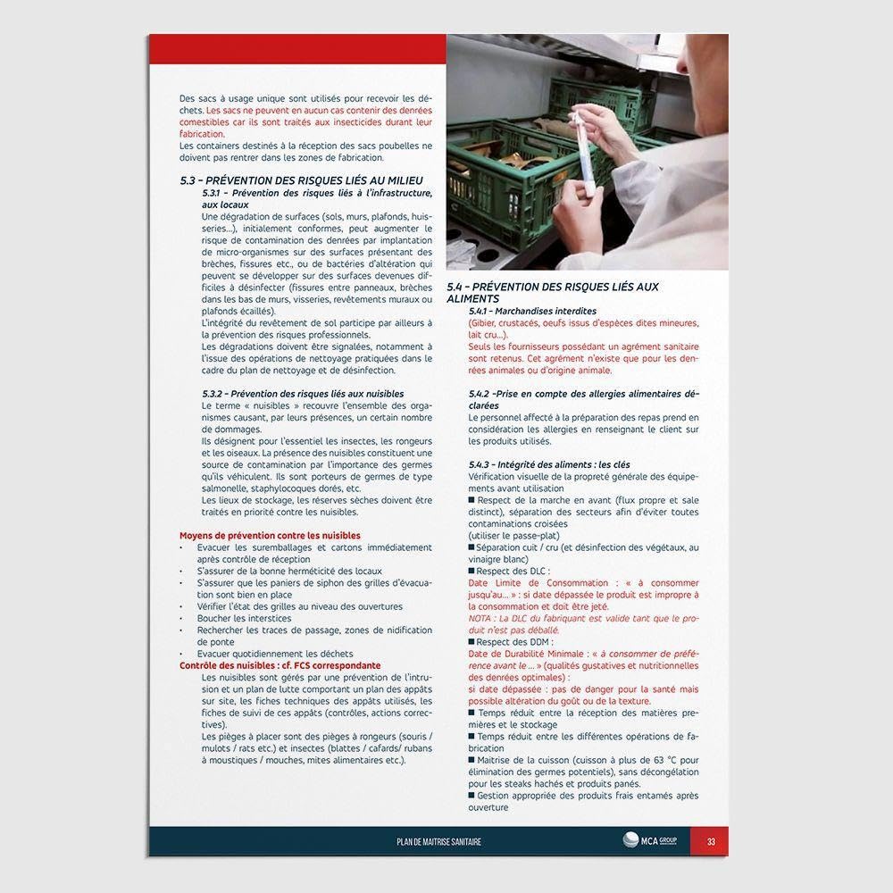 Cahier PMS (Plan de Maîtrise Sanitaire)