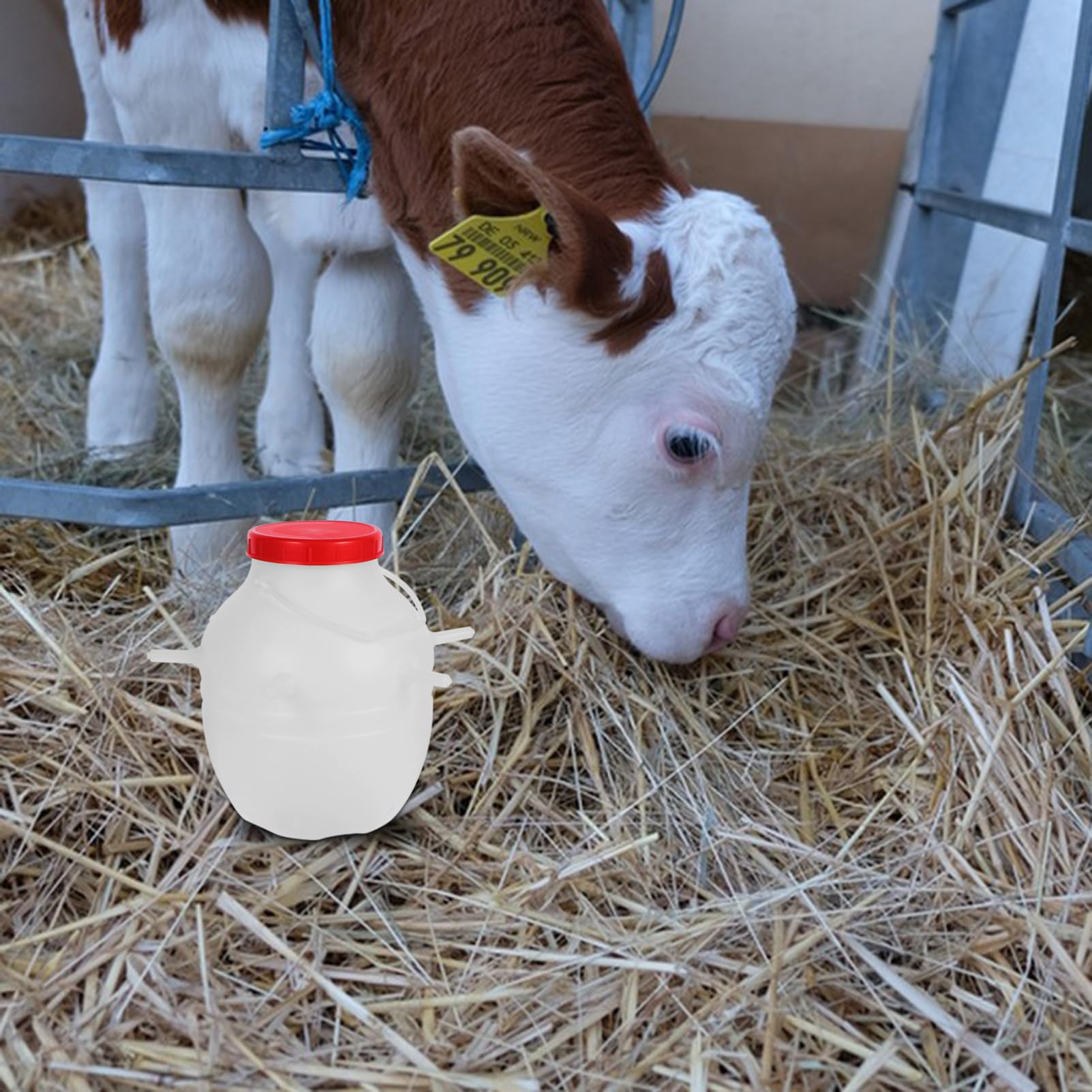 Gatuida Secchio Per Alimentazione Agnelli Biberon Latte Animali Bottiglia Latte Pecore Silicone Morbido Capacità Facile Usare