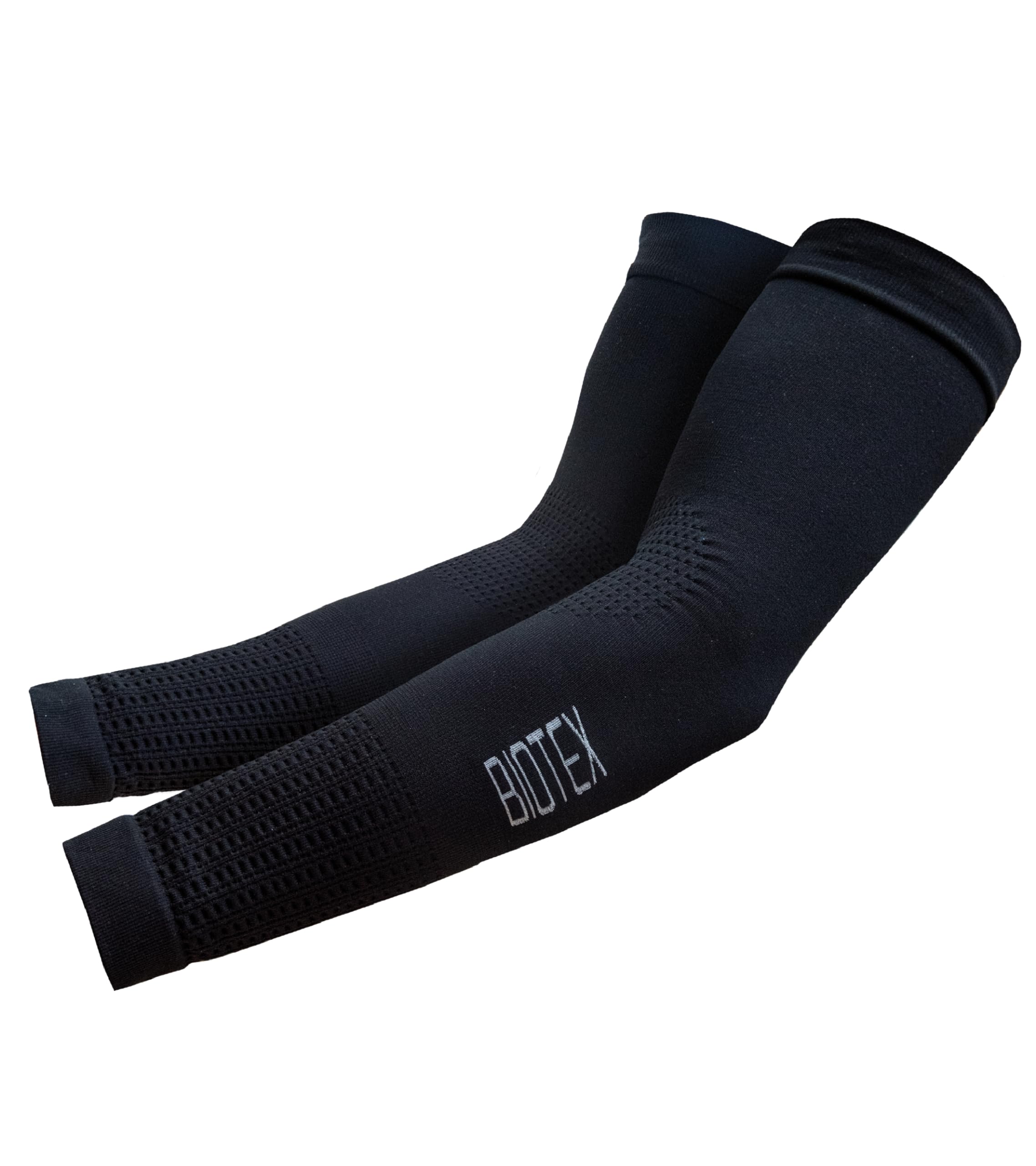 BIOTEX Manicotti Thermo Ideali per l'Inverno, Protezione Termica per Braccia a Media Compressione, Intimo Tecnico Sportivo, Nero