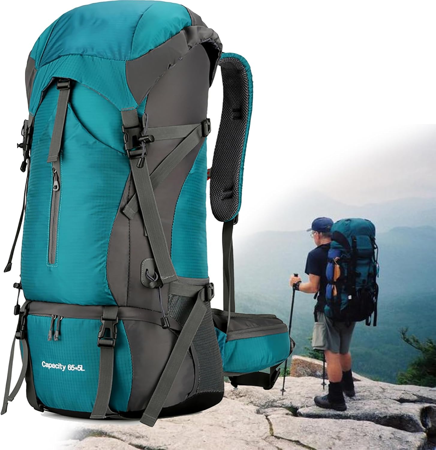 Backpack Cover, Waterproof Protective Cover, Reflective Backpack Cover, Rainproof Backpack Cover for Outdoors, Outdoor Hiking, Camping, Cycling