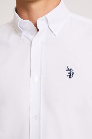 U.S. Polo Assn. Erkek Beyaz Gömlek Basic 50324708-VR013