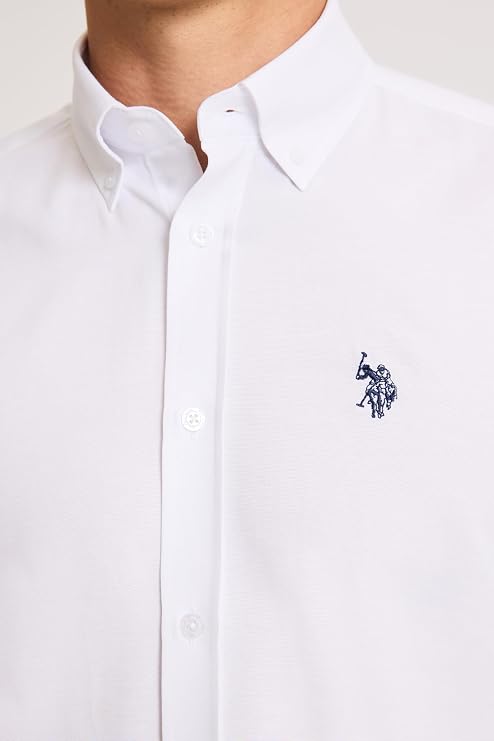U.S. Polo Assn. Erkek Beyaz Gömlek Basic 50324708-VR013