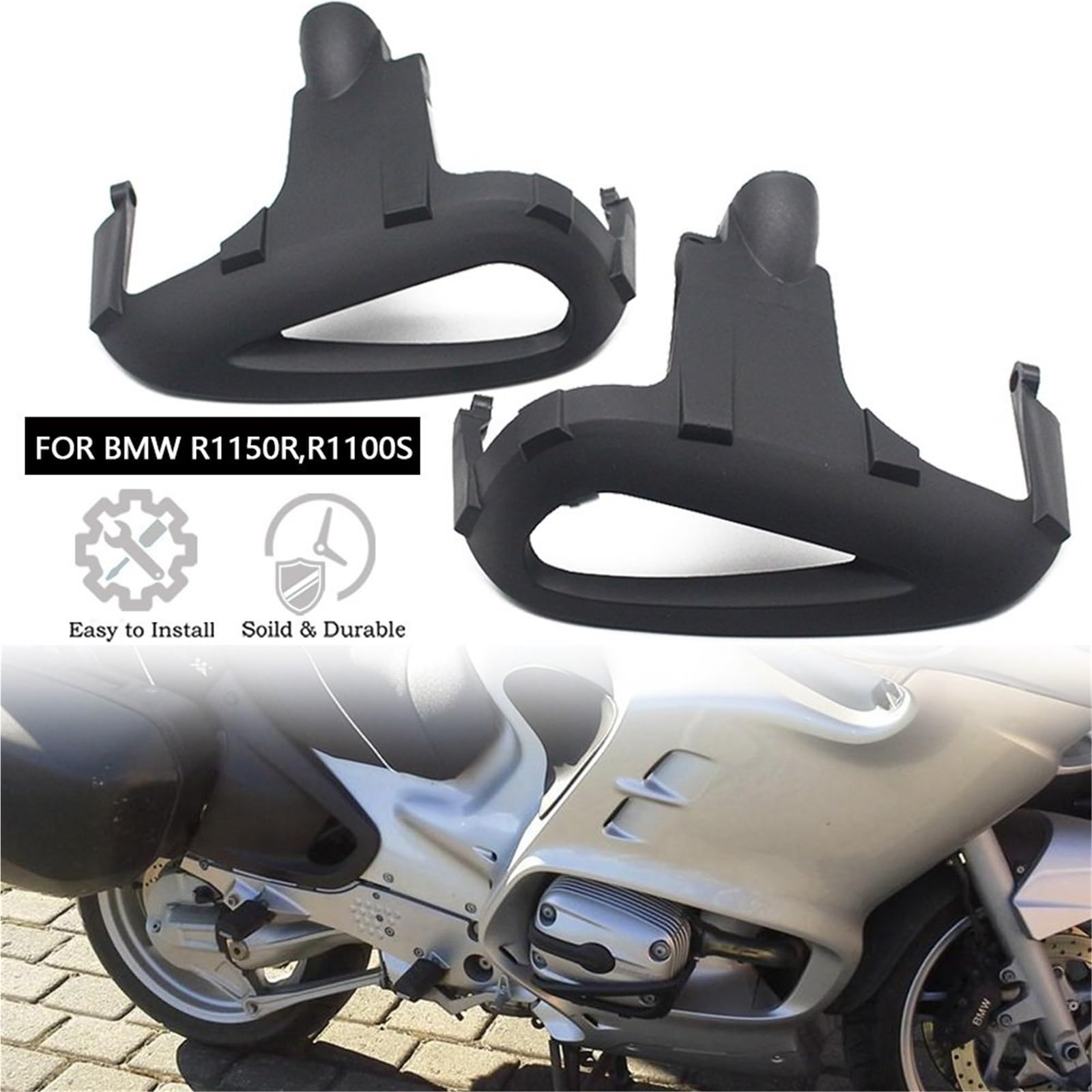 chłodnica zbiornik chłodzący osłona boczna Osłona głowicy cylindra pasująca do BMW R 1150 GS LC ADV 1150GS R1150GS 2001-2003 Adventure. Osłony silnika