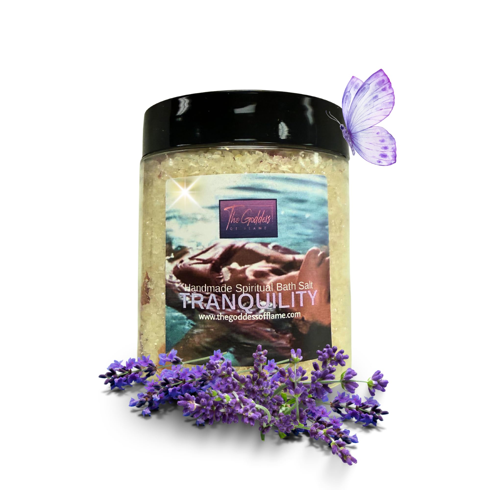 Tranquility - Sali da bagno al sale del Mar Morto per rilassamento, calma, pulizia spirituale e uso rituale