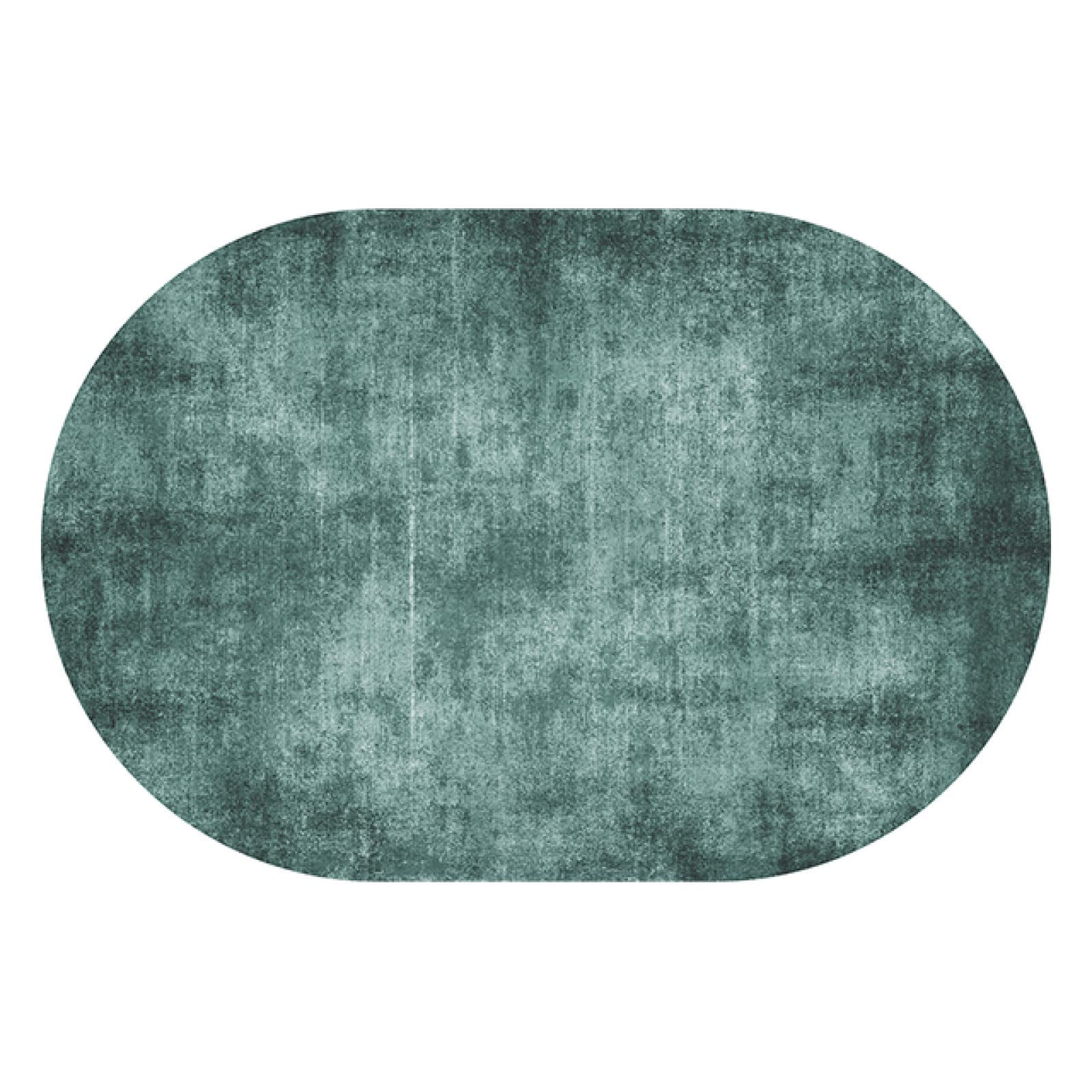 Tapis chic style nordique vert clair haut de gamme en format ovale 180 x 200 cm