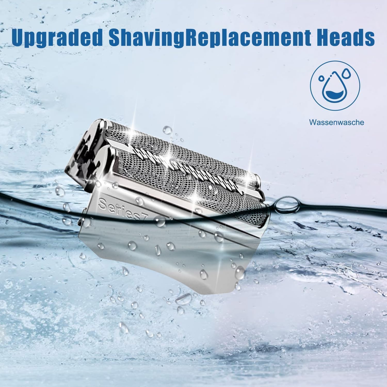2PCS 70S Series 7Replacement Head Compatible with Series 7 Shavers 70s 720,750CC, 760CC,790CC,9565 Foil Shaver