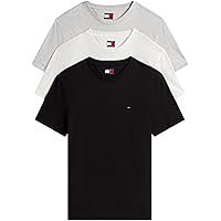 Tommy Jeans Uomo T-Shirt Maniche Corte Confezione da 3 in Cotone