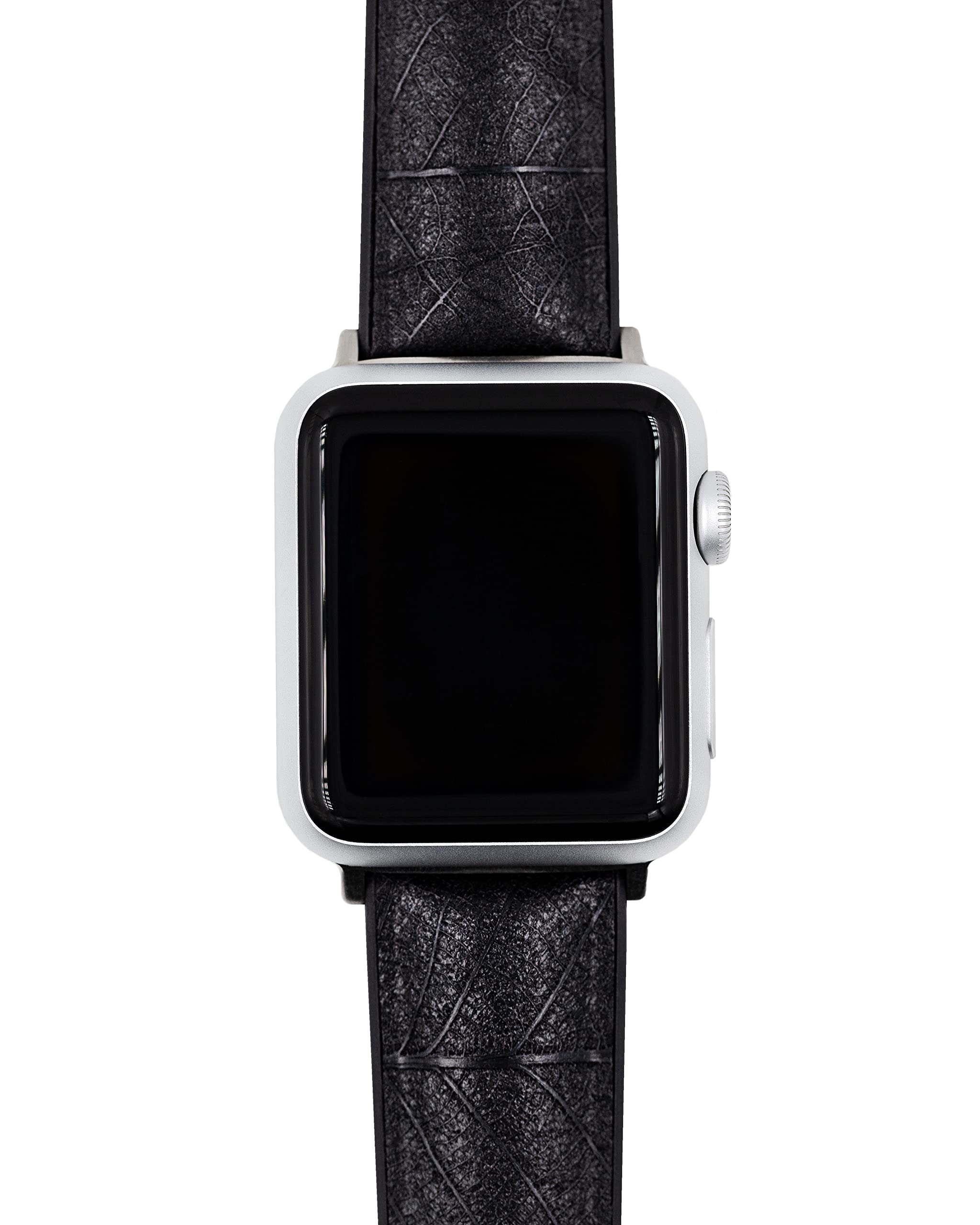 HIRSCH Unisex Performance Uhrenarmband Modell Leaf 20 mm Schwarz