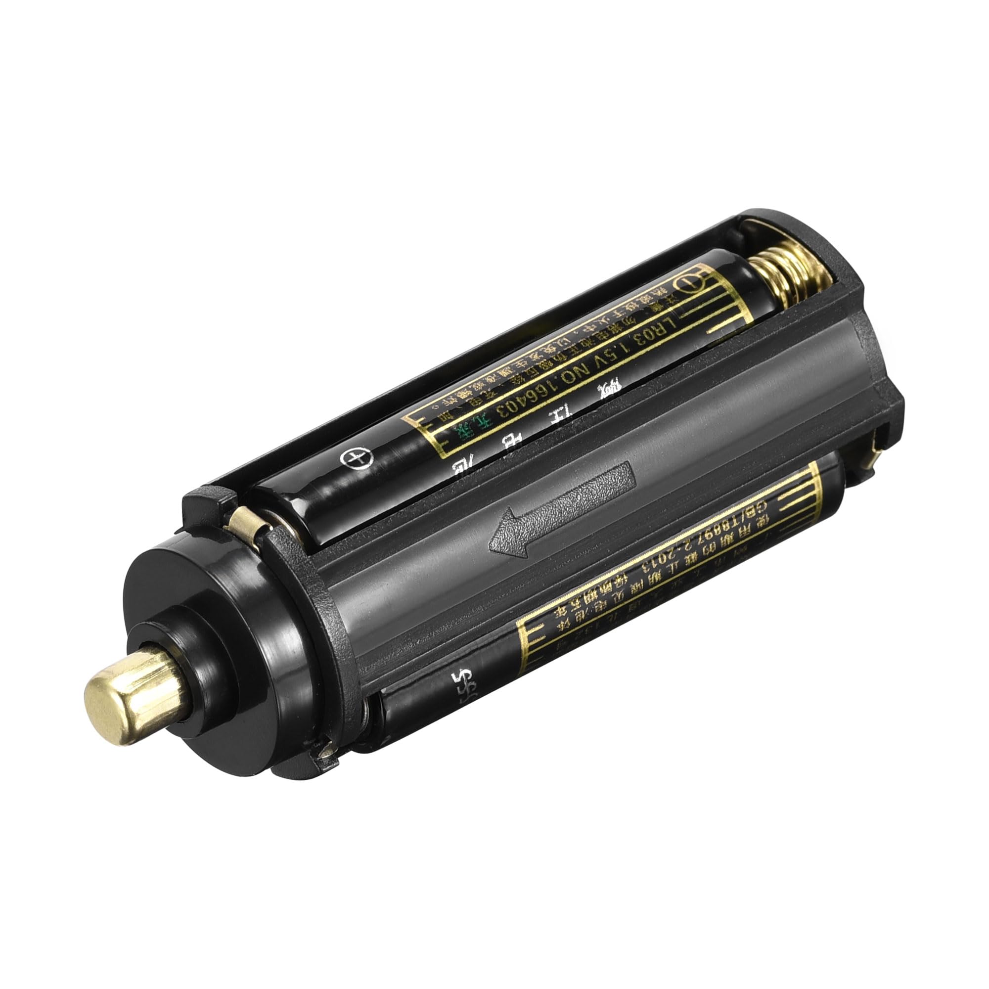 sourcing map 1 zestaw baterii AAA 3 x 1,5 V adapter pamięci, 18650 uchwyt na baterie konwerter do latarki kieszonkowej LED 18650