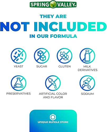 Miniatura 5 de Spring Valley, Citrato de magnesio de 100 mg, cápsulas de liberación rápida, citrato de magnesio, suplemento dietético para la salud ósea +