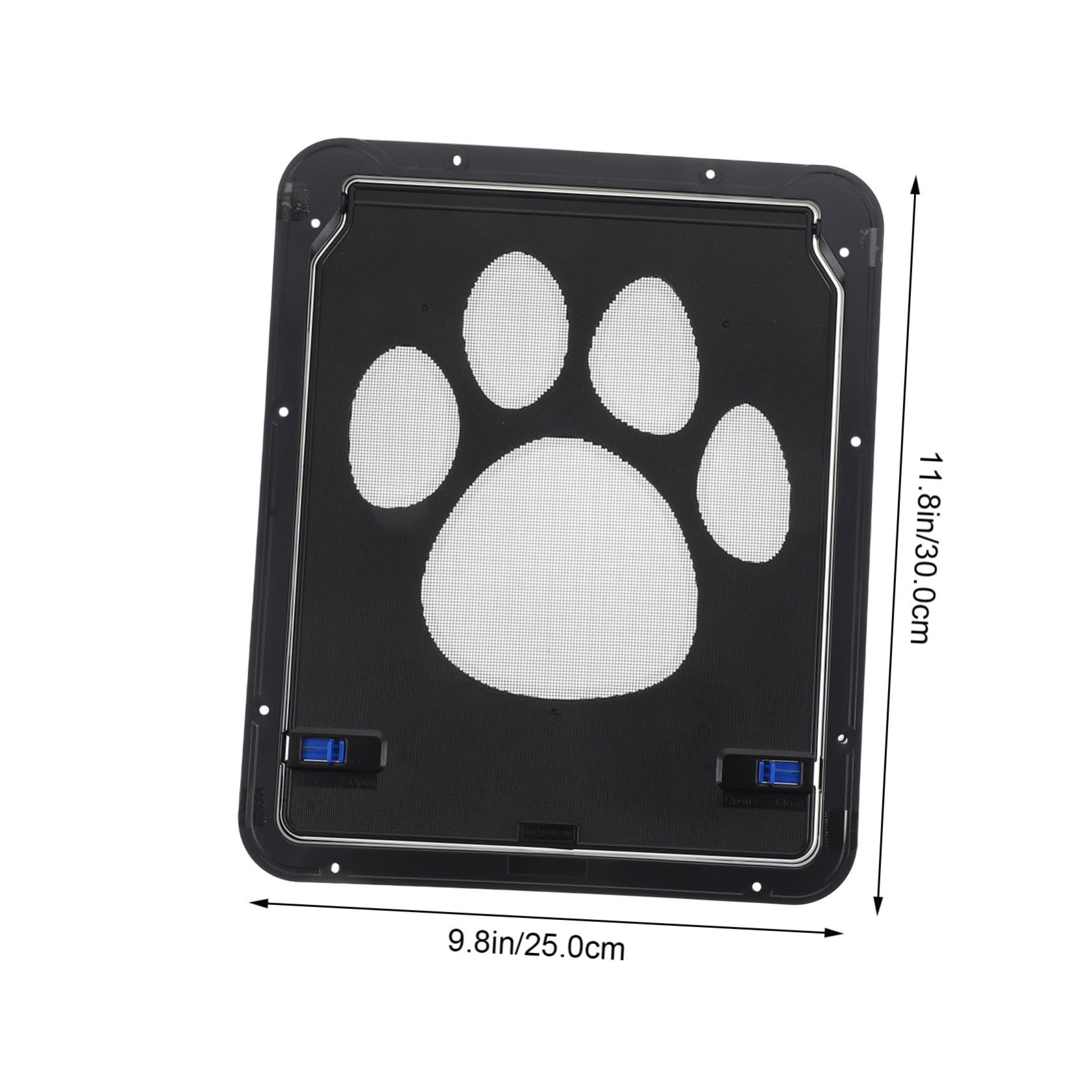 Puerta Mosquitera para Mascotas Negra de Hierro Cierre | Solapa Magnética, Bloqueo Automático, Instalación Sencilla en Casa o Exterior