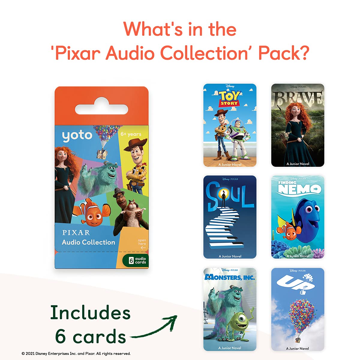 Yoto Pixar’s Audio Card Collection for Kids – Relive The Disney Movie