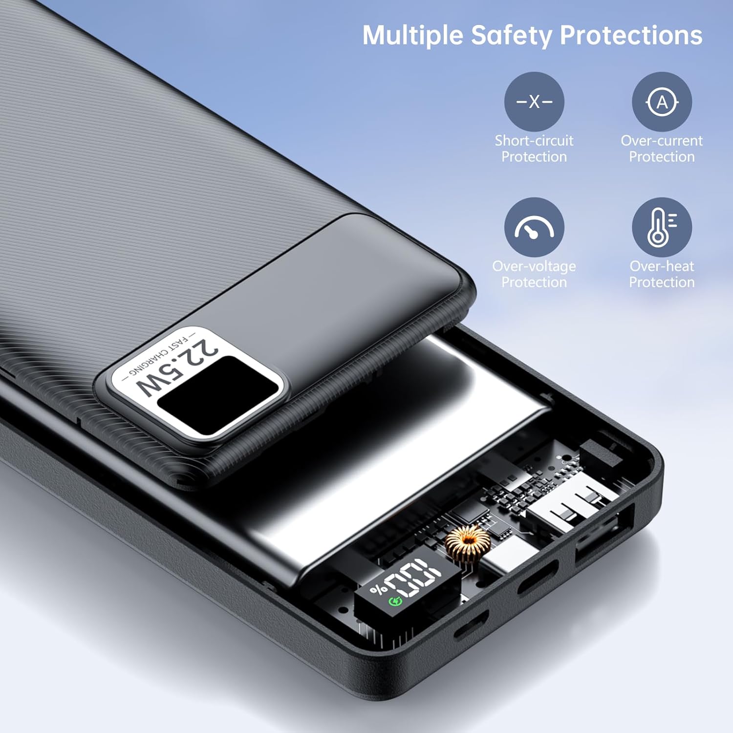 2-Pack 5V 2A 3A Heated Vest Battery Pack 10000mAh Power Bank Fits for DR.Prepare/Loowoko/KOVNLO/Rrtizan/Tidewe Electric Heating Jacket/Hoodie/Chair/Stadium Seat, PD20W Portable Charger for iPhone - Image 8