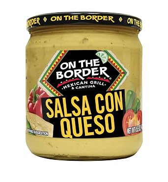On The Border Salsa Con Queso, 15.5-Ounce Jar Pack of 6 50781138802159