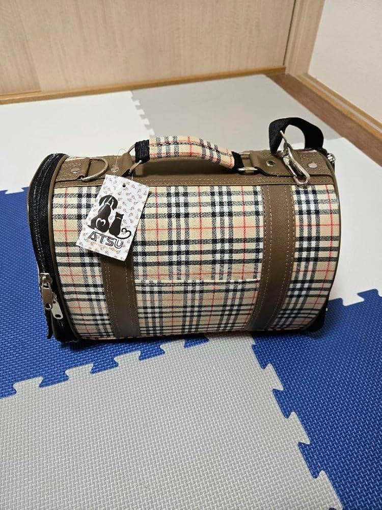 Amazon.co.jp: ATSU ソフトキャリーバッグ S チェック柄 : ペット用品