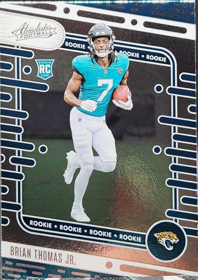 2024 Panini Absolute Brian Thomas Jr #123 Jacksonville Jaguars Rookie RC Football Card