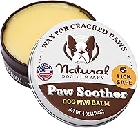 Vista 13 de Natural Dog Company PawTection Bálsamo en barra de 2 onzas, cera protectora para patas de perro con manteca de karité y caléndula, protege las patas
