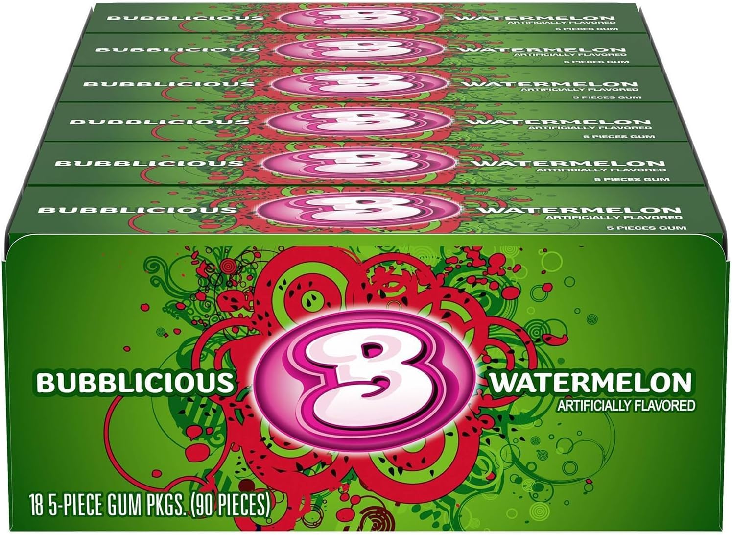 Watermelon Flavour Bubble Gum 40 g