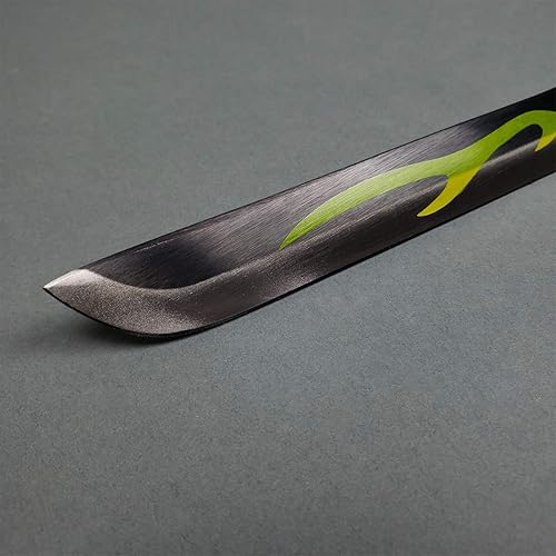 Miniatura 5 de Otakumod Fantasy Slayer - Espada samurái de metal, hoja de borde opaco. para colecciones, regalos, cosplay (blanco-86)