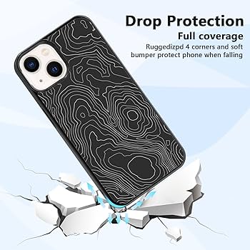 Amazon.com: Aesthetic Topographic Map Phone Case Compatible with