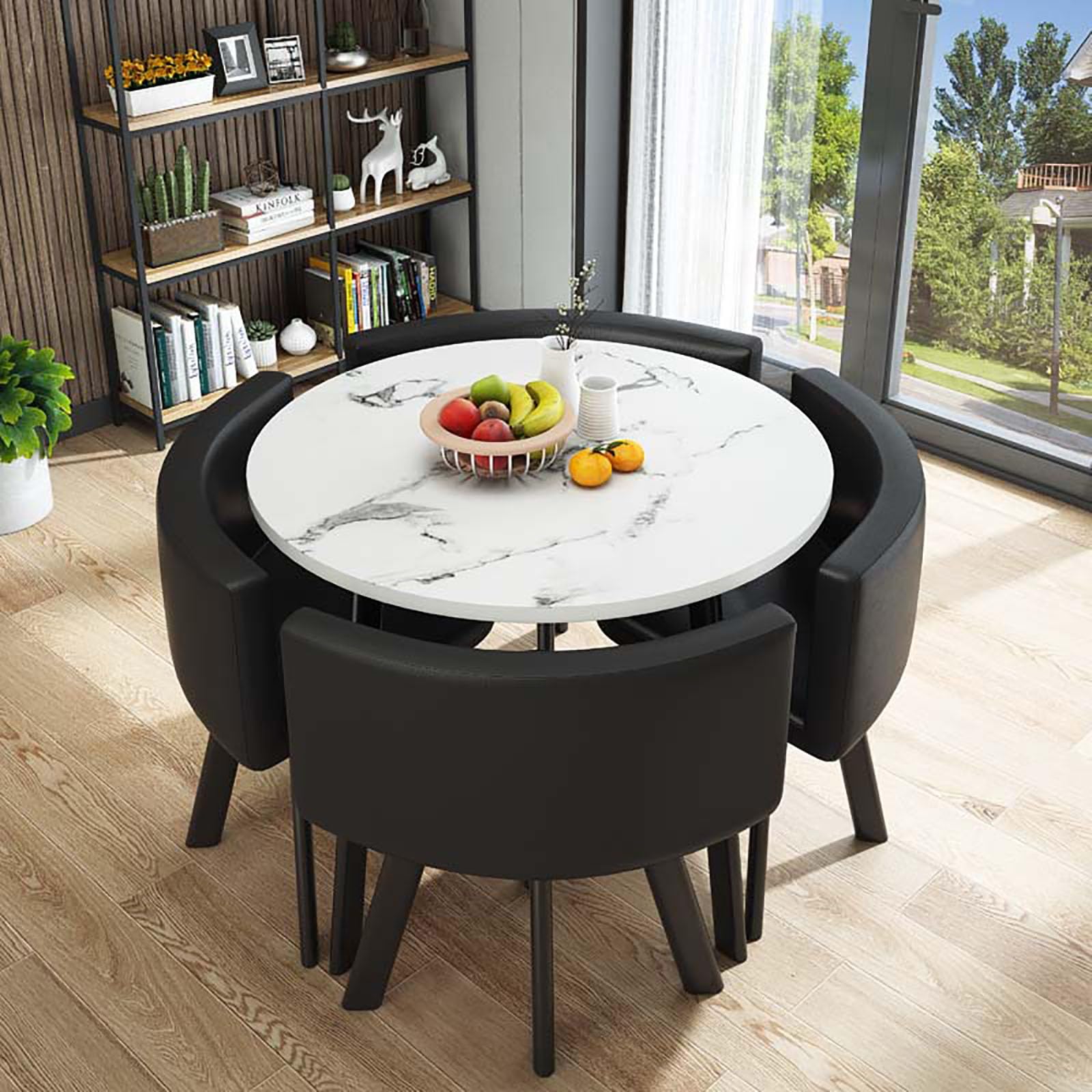 OCAZI Round Conference Table for Dinning Room/Kitchen Simple Small Round Table Kitchen Dining Table Set