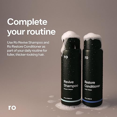 Miniatura 5 de Roman Champú Revive para hombre para exfoliar y aclarar con menta  Limpia para cabello de aspecto más grueso  Incluye palma de sierra aceite de