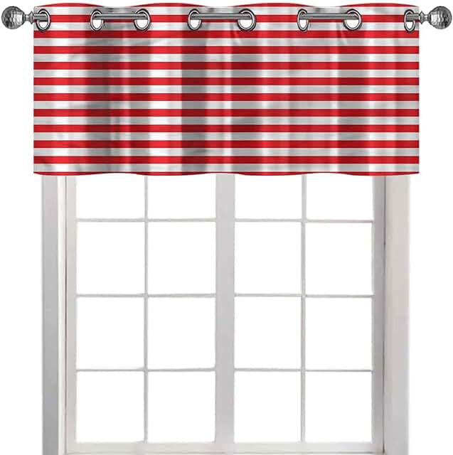 striped window valances