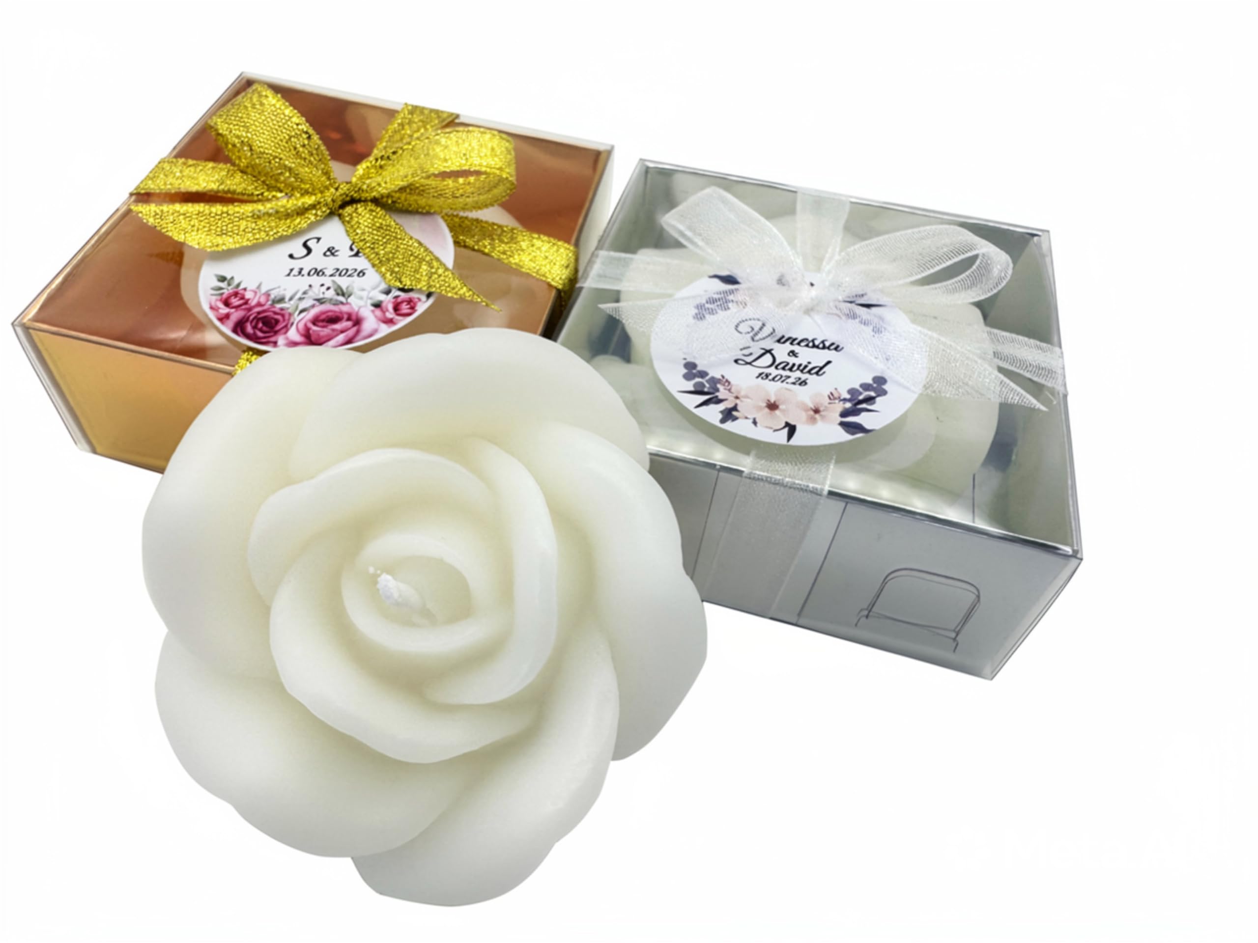 gastgeschenk hochzeit gäste kerze, 100 stück Gastgeschenk für Gäste Personalisierte, taufe geschenk gäste,astgeschenke babyparty,Gastgeschenk für Gäste (Weiß, 100 Stück)