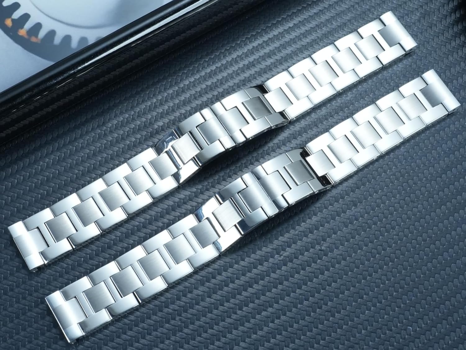 Compatible with Cartier New Santos Dumont Steel Strap WSSA0032, WSSA0086 Quick-Release Stainless Steel Strap Accessories - 17.5mm